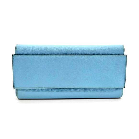 HERMES Blue Leather Wallet - Picture 1 of 5